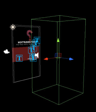 Experience initation attractor by using body distance from Kinect sensor